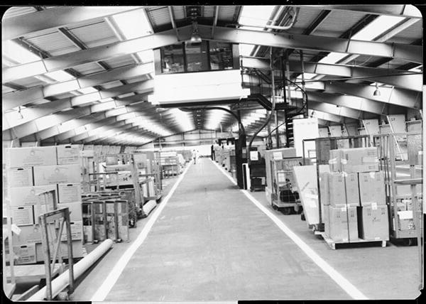 Inside the Murphy Motor Freight Terminal in the 1970s.